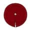 Glitzhome® 52" Red Knited Acrylic Christmas Tree Skirt